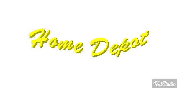 Home Depot テキスト効果
