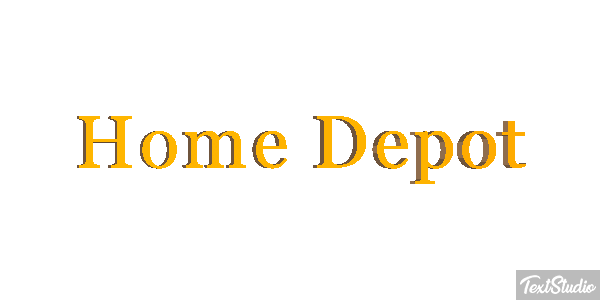 Home Depot テキスト効果