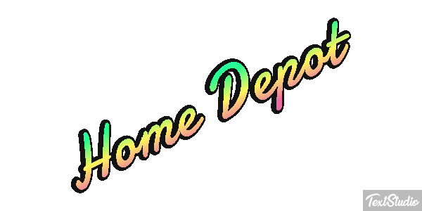 Home Depot テキスト効果