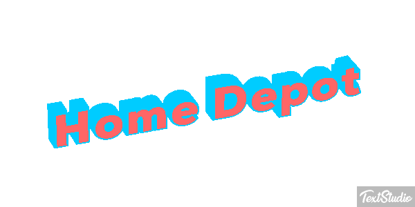 Home Depot テキスト効果