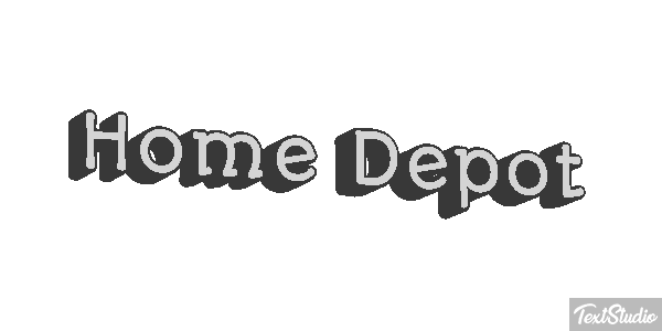 Home Depot テキスト効果