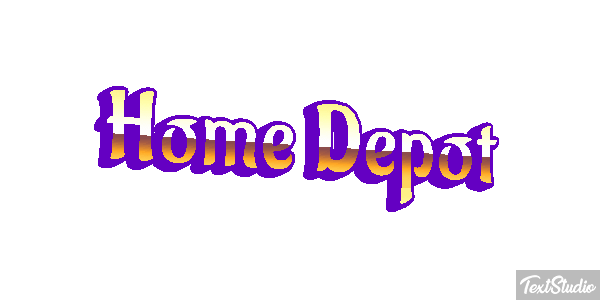 Home Depot テキスト効果
