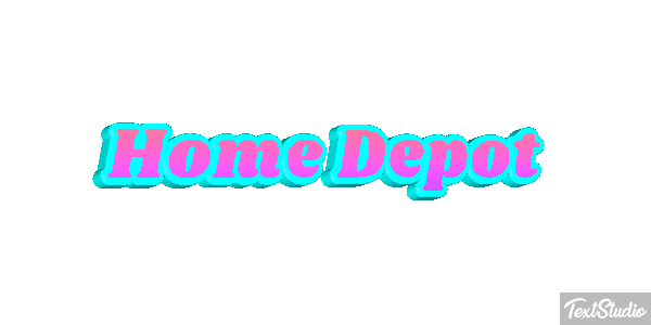 Home Depot テキスト効果
