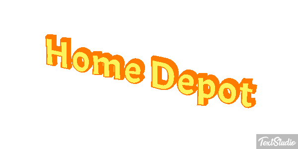 Home Depot テキスト効果