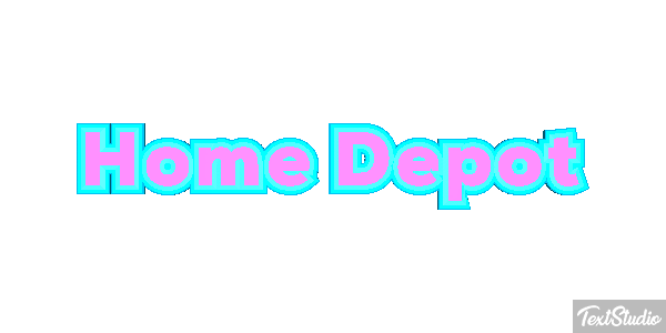 Home Depot テキスト効果