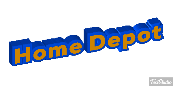 Home Depot テキスト効果