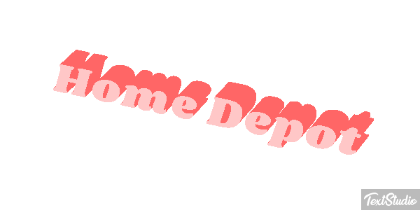 Home Depot テキスト効果