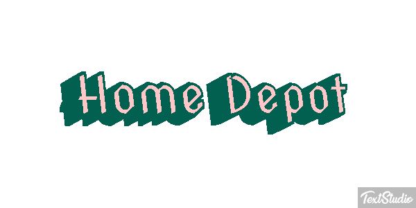Home Depot テキスト効果