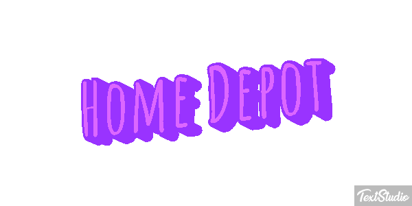 Home Depot テキスト効果