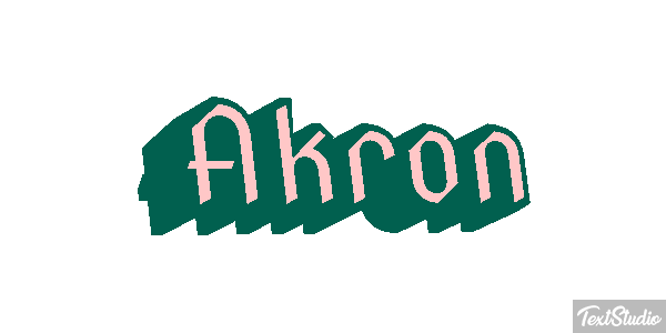 Akron Effetto testo