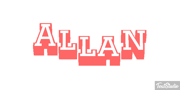 Allan Text effect