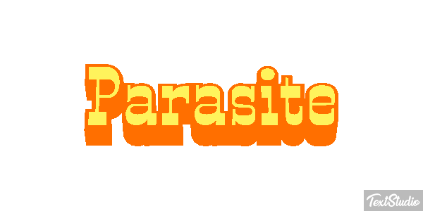 Parasite Текстовый эффект