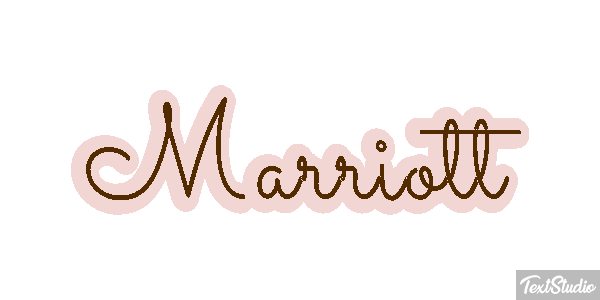 Marriott Текстовый эффект