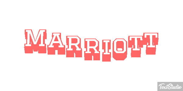 Marriott Текстовый эффект