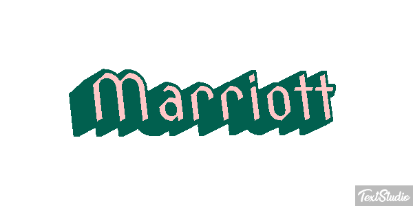 Marriott Текстовый эффект