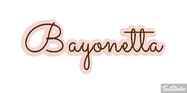 Bayonetta Efecto de texto