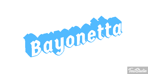Bayonetta Efecto de texto