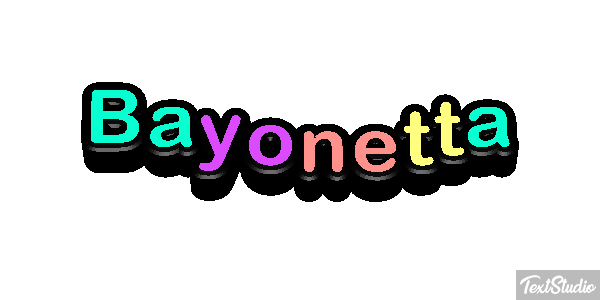 Bayonetta Efecto de texto