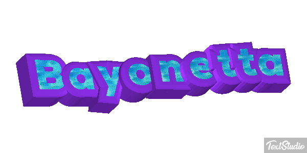 Bayonetta Efecto de texto