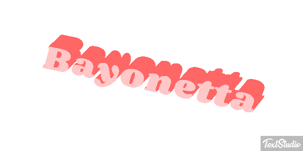 Bayonetta Efecto de texto