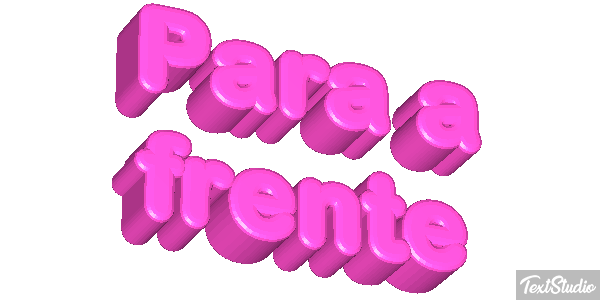 Para a frente Efeito do texto