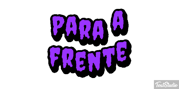 Para a frente Efeito do texto