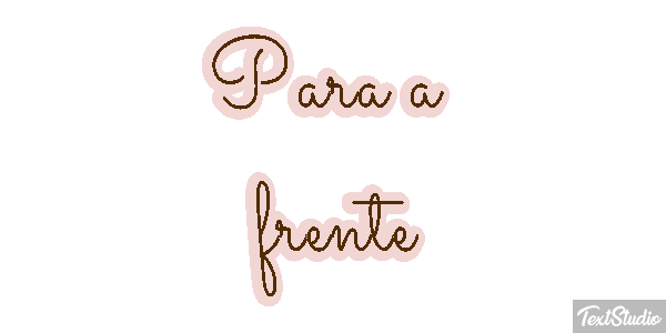 Para a frente Efeito do texto