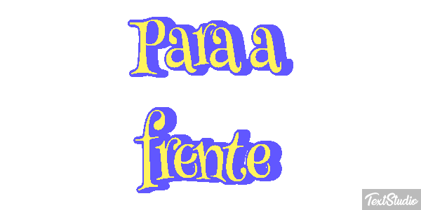 Para a frente Efeito do texto