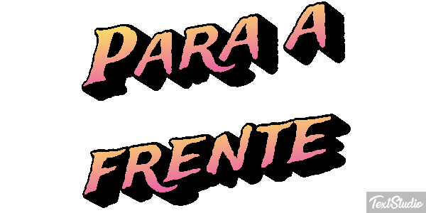 Para a frente Efeito do texto