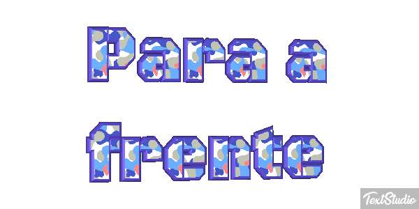 Para a frente Efeito do texto