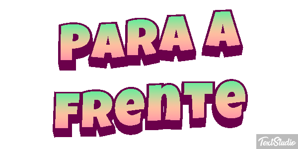 Para a frente Efeito do texto