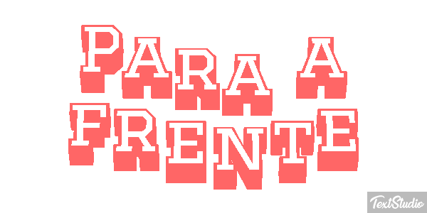 Para a frente Efeito do texto