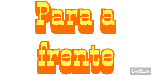 Para a frente Efeito do texto