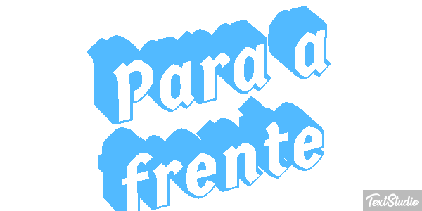 Para a frente Efeito do texto