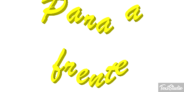Para a frente Efeito do texto