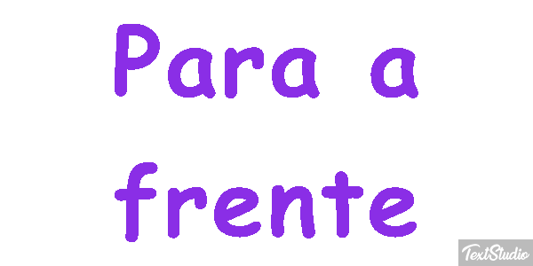 Para a frente Efeito do texto