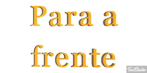 Para a frente Efeito do texto