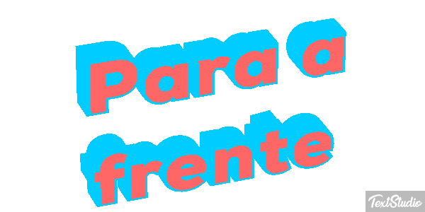 Para a frente Efeito do texto