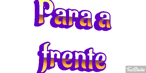 Para a frente Efeito do texto