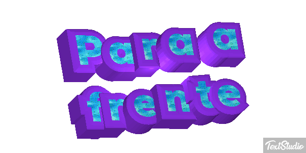 Para a frente Efeito do texto