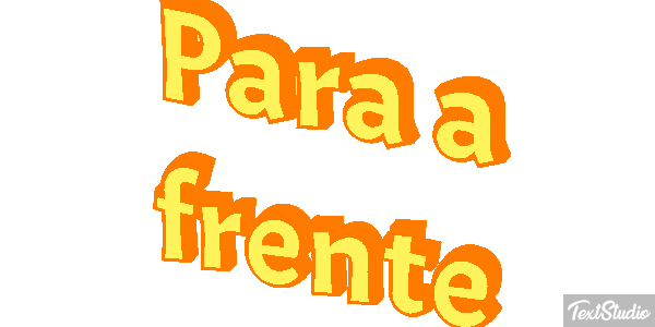 Para a frente Efeito do texto