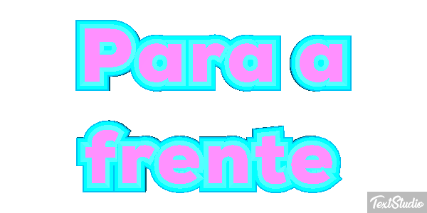 Para a frente Efeito do texto