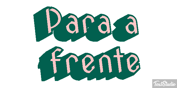 Para a frente Efeito do texto
