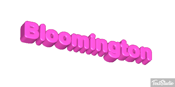 Bloomington Text effect