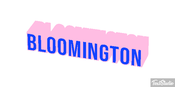 Bloomington Text effect