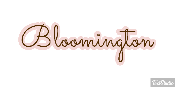 Bloomington Text effect