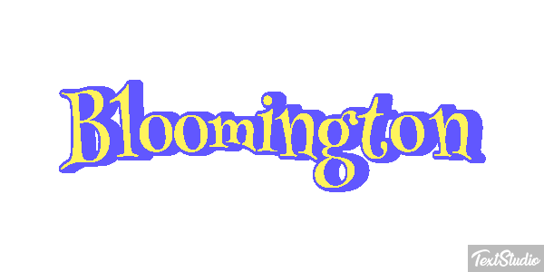 Bloomington Text effect