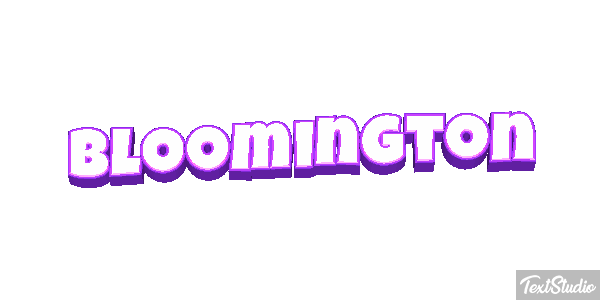 Bloomington Text effect