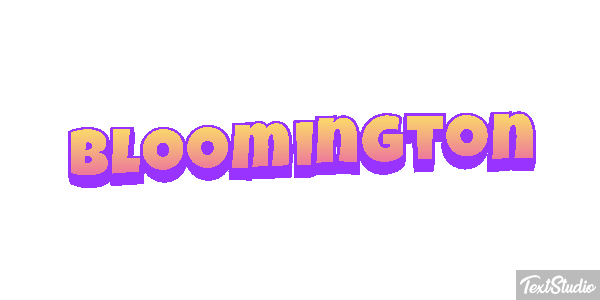 Bloomington Text effect