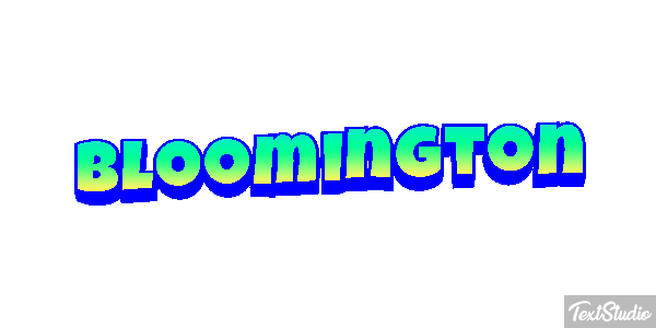 Bloomington Text effect